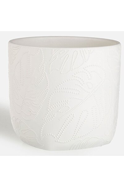 OEM Masca Ghiveci Flori Ceramica Alba Ø17x15cm - 2,8L