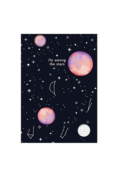 OEM Student Notebook A4 Mathematics Cover with Interstellar Pattern - 100 Sheets