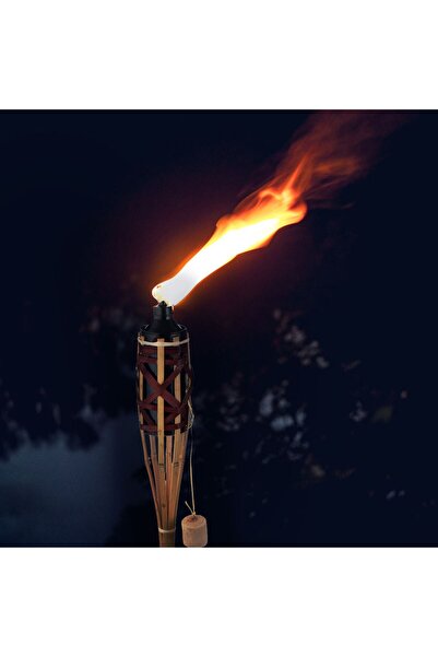 OEM Natural Color Bamboo Torch with 480ml Container - 1.5m