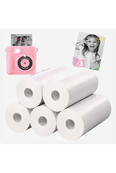 OEM Ανταλλακτικά Ρολά Θερμικού Εκτυπωτή, Λευκά & Αυτοκόλλητα - 5 τεμάχια