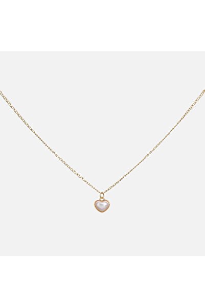 OEM Colier Dama Lant de Culoare Aurie cu Inima Margea