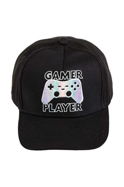 OEM Sapca Neagra din Bumbac Joystick Holografic "Gamer Player" pentru Copii