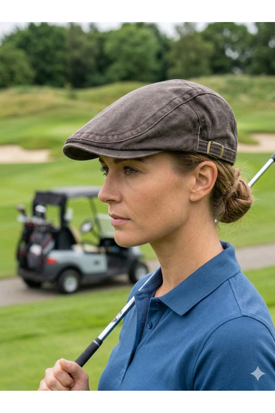 PIECE SIGNATURE 100% Cotton, Adjustable Denim Golf Cap for Women and Men