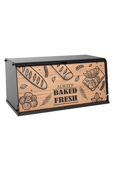 OEM Plastic Bread Box with Cutting Surface 40.5x21x19cm