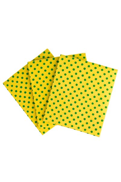 OEM Yellow Absorbent Wipes with Scrub Dots 30x30cm – 3 pcs.