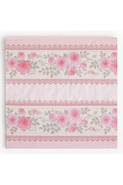OEM Δίφυλλες Χαρτοπετσέτες Τραπεζιού Ροζ Τριαντάφυλλα 33x33εκ. - 40 τεμάχια