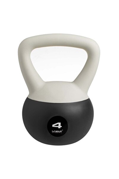 OEM Greutate Neagra Kettlebell Soft cu Maner Gri (4kg)
