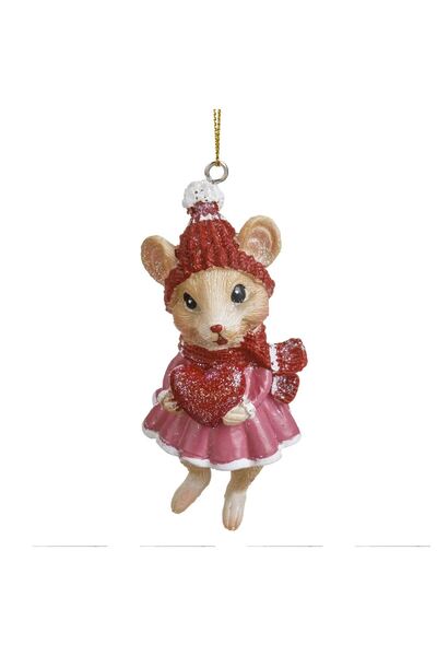 OEM Ornament de Craciun Figurina de Soricel 10 centimetri