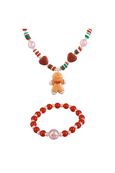 OEM Σετ Κολιέ & Βραχιόλι με 3 Σχέδια: Τάρανδος, Άγιος Βασίλης, Ανθρωπάκι από ...