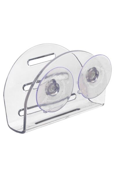 OEM Suport Acrilic cu Ventuza pentru Burete de Baie 11x5x7,5 centimetri