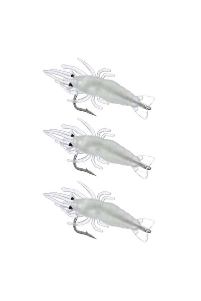 OEM Σετ Φωσφορίζοντα Δολώματα Γαρίδας 4.5 εκατοστά - 3 τεμάχια