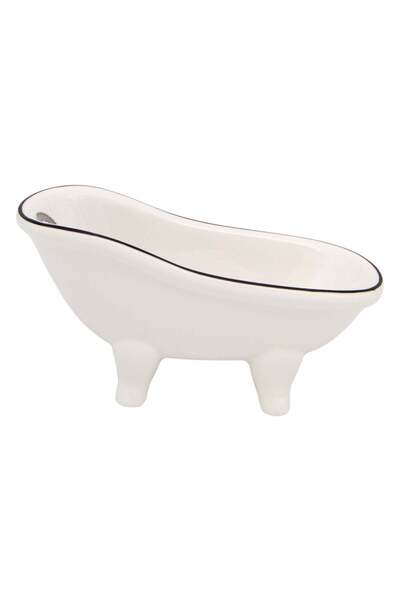 OEM Suport Ceramic Vintage Cada Alba pentru Sapun 14x6.5x7.5 centimetri