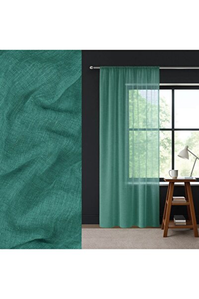 OEM Green Decorative Curtain with Ribbon 140x260cm