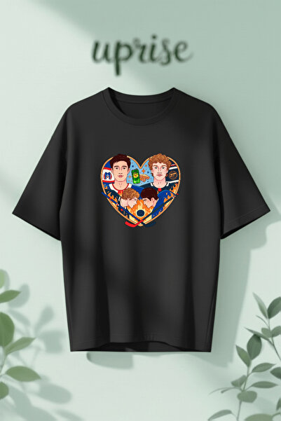 Vordevia Heated Rivalry Printed Cotton Oversize T-Shirt