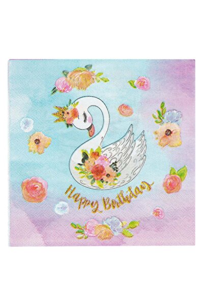 OEM 2-Ply Party Table Napkins Swan 33x33cm - 12pcs
