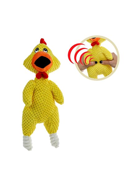OEM Plush Chicken Dog Toy with Sound 34 centimeters