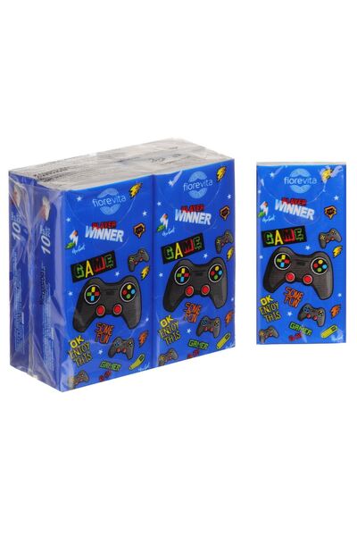 OEM 3-Ply Nasal Wipes for Kids Gamer - 4pcs
