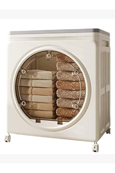 OEM Foldable storage organizer with lid and wheels, multifunctional plastic o...