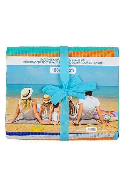 OEM Rogojina Dubla Colorata cu Dungi pentru Plaja 180x180cm