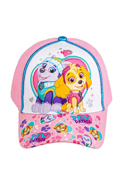 OEM Πάου Πάτρολ Ροζ και Μπλε Βαμβακερό Καπέλο με Γκλίτερ για Παιδιά