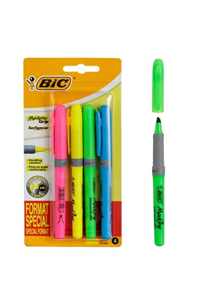 OEM BIC 4-Color Highlighters - 4pcs