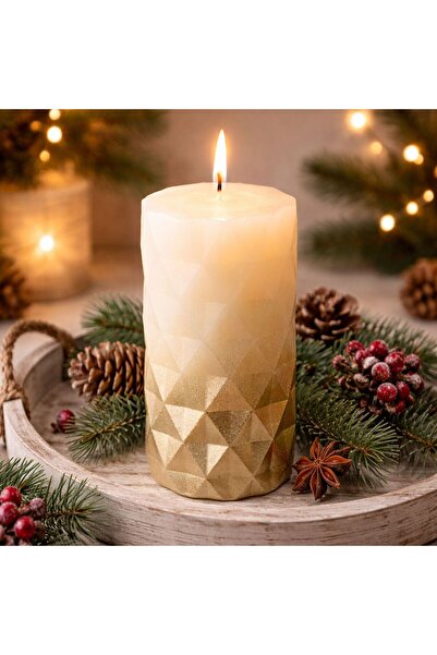 OEM Εκρού Χρυσό Κερί Ø6x12εκ.