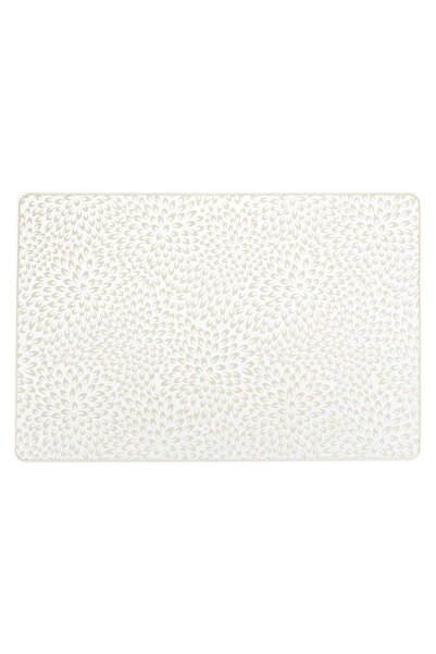 OEM Suport Farfurii Transparent cu Frunze Ecru 46x31cm