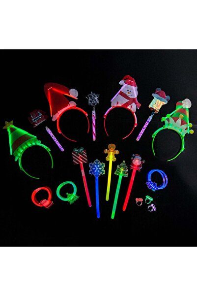 OEM Glow in the Dark Christmas Accessories Set - 18pcs