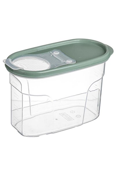 OEM Mint Green Cereal Storage Container with Lid & Dispenser 1.2L