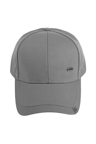OEM Grey Cap with Grey Metallic Patch & Grey Vignette for Men