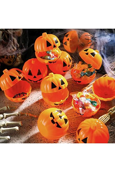 OEM Σετ πλαστικών μπολ σε σχήμα κολοκύθας για Trick or Treat Ø6.5x6.5 εκατοστ...