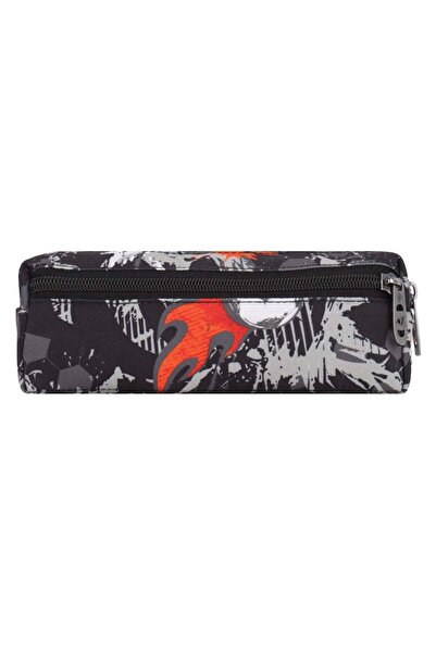 OEM Triple Tube Pencil Case Unequipped 15NF36 Black with Football Pattern 20....