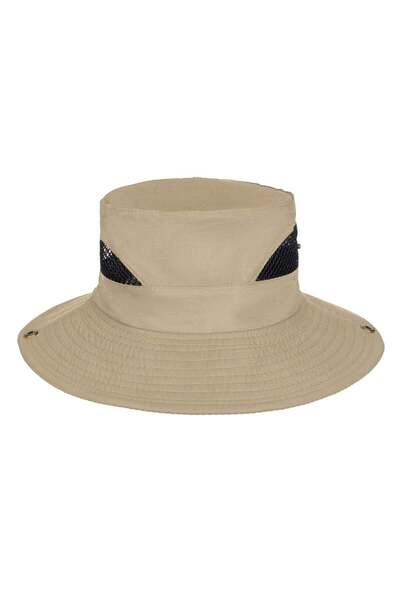 OEM Palarie de Tip ”Bucket” Bej cu Plasa & Nasturi pentru Barbati