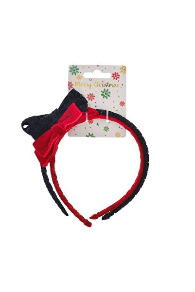 OEM Κόκκινα βελούδινα και μαύρα χριστουγεννιάτικα στεφάνια μαλλιών με λούρεξ ...
