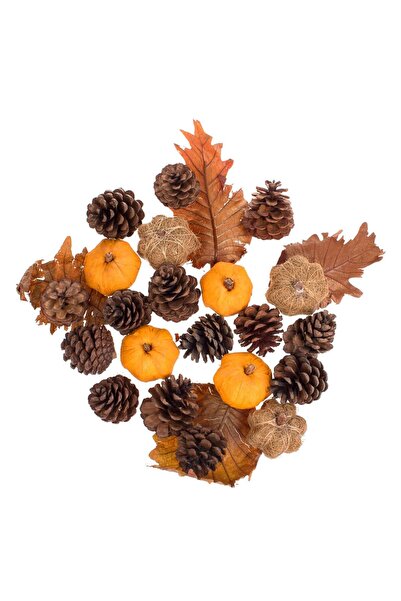 OEM Decorative Potpourri with Pumpkins & Orange Brown Cones