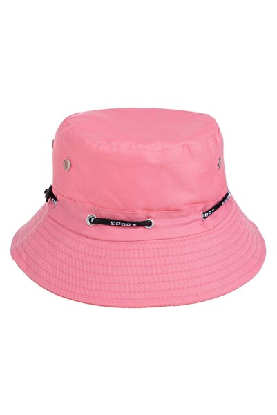 OEM Ροζ καπέλο ψαρά με κορδόνι για γυναίκες