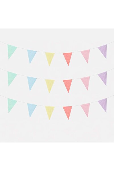 OEM Παστέλ Πλαστικά Πανό Πάρτι 10μ - 18 τεμάχια