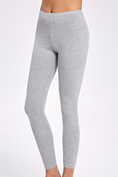 İlke Women's Elastane Waistband Detailed Long Leggings