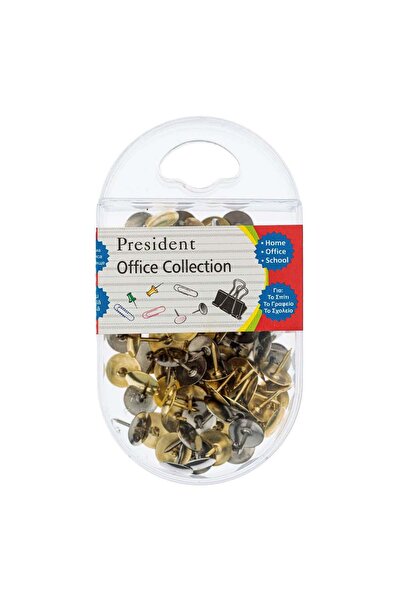 OEM Χρυσές Ασημένιες Πινέζες - 100 τεμάχια