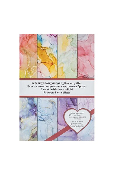 OEM Bloc Creatii A4 cu Model Marble & Glitter 16F