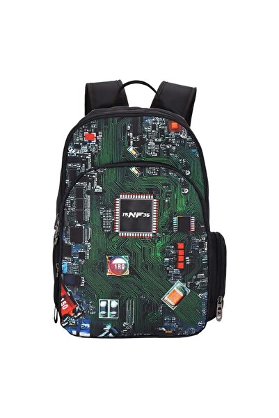 OEM Black Backpack Micrichip 15NF36 - 30.5x15x46cm