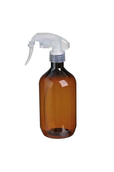 OEM Hairdresser Bottle with Brown Plastic Sprayer 500ml