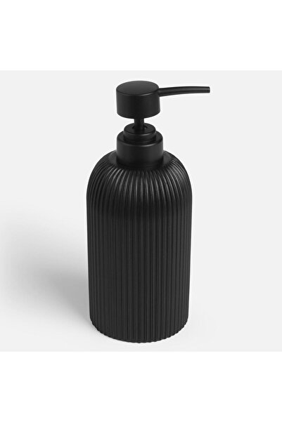OEM Black Straight Dispenser with Embossed Vertical Lines 430ml