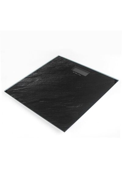 OEM Black Electronic Bathroom Scale with Granite Effect & LCD Display