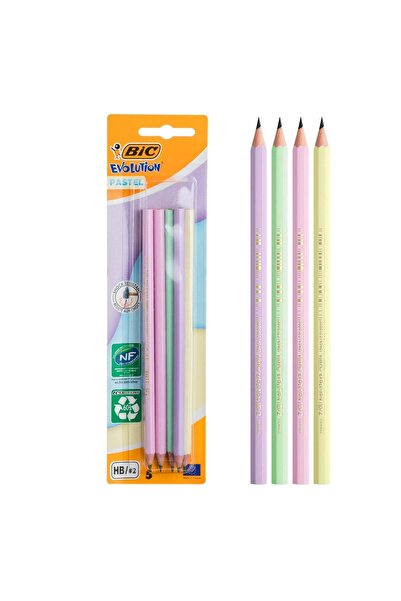 OEM Creioane HB de Culori Pastelate BIC - 5buc