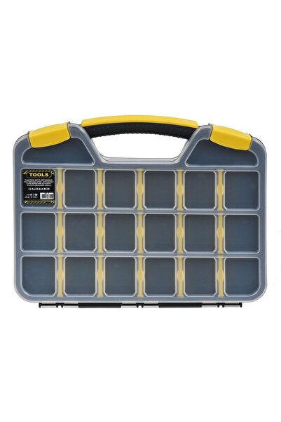 OEM Black Yellow Compartmented Tool Box 32.5x25.8x4.8 centimeters