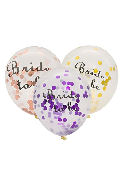 OEM Baloane Party Colorate Bride To Be Confeti - 10buc