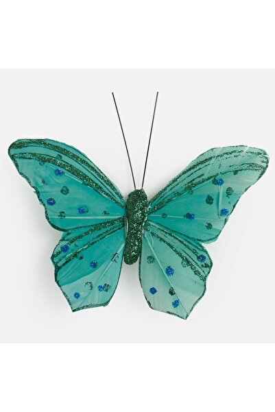 OEM Decoratiune de Perdea Fluture Verde 12 centimetri