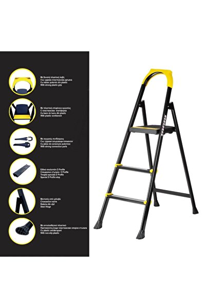 OEM Metal Ladder with 3 Steps 40x71x109cm