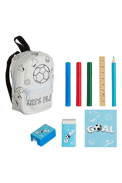 OEM Mini Football Backpack School Set with Accessories 7.5x3x10cm - 8 pieces
